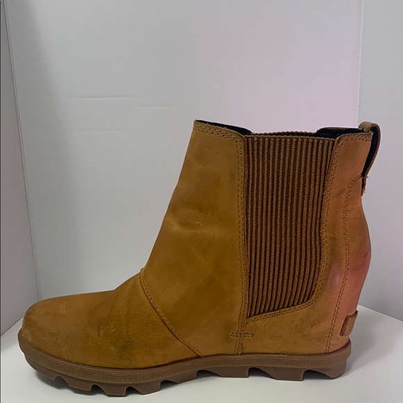 Sorel Wedge Joan of Artic Ankle Boots in Camel; Women's 8 - Picture 10 of 11